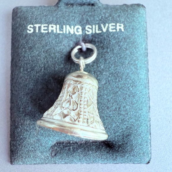 Jewelry - Sterling Silver 925 Bell Charm w/ Clapper Pendant VTG